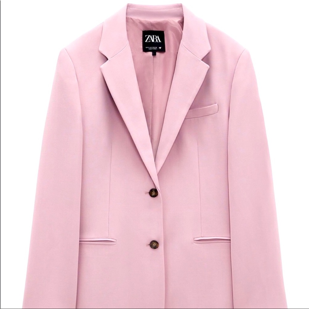 Zara Pink Oversized Blazer